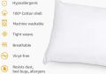 Pack of 6 White Zip Pillow case without filling. 