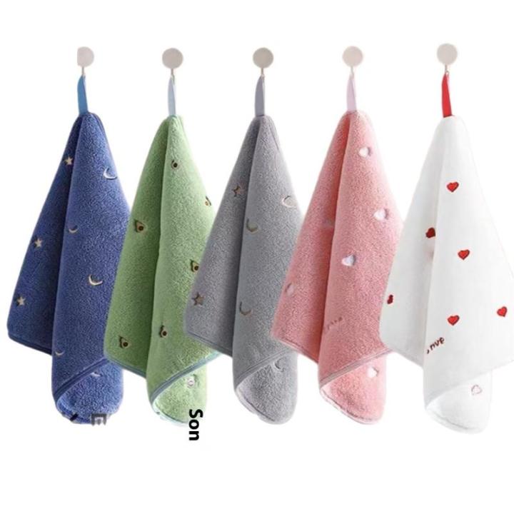 30x30cm%20Cartoon%20Small%20Embroidery%20Pure%20Cotton%20Household%20Soft%20Non-linting%20Bathroom%20Adult%20Face%20Hand%20Towel%20-%20Image%205