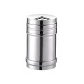 Stainless Steel Salt Pepper Shaker Spice Seasoning Jar Condiment Bottle Toothpick Box with 3 Variety Holes 180ml. 