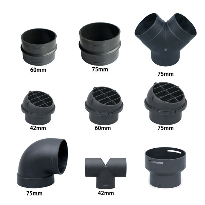 42/60/75mm Car Heater Duct Pipe Joiner Connector Heater Ducting Straight Joint Hose Tube Connector For Eberspacher or Webasto