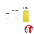 50pcs Plastic Keychain Key Tags Label Numbered Name Baggage Tag ID Label Name Tags with Split Ring. 