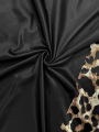 Plus Size Women's Leopard Print Maxi Dress Summer Casual Short Sleeve Crew Neck A Line Flowy Long Dress With Pocket Beach. 