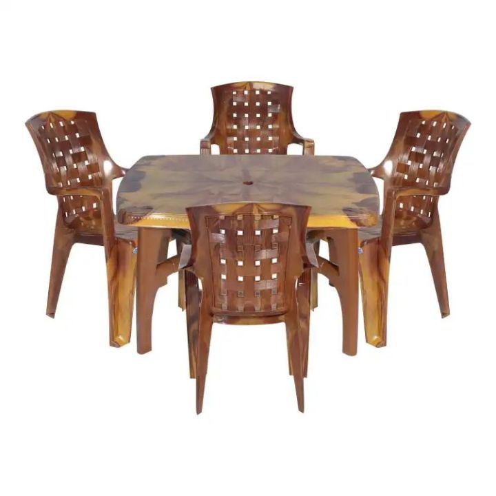 Bagmati%20Plastic%20Rectangular%20Dining%20Set%20With%204%20Chair%20-%20Image%204