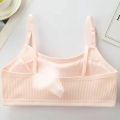 1/5pcs Adjustable Pure Cotton Vest for Elementary School Students During Middle School Development, Sports Bra, Training Bra. 