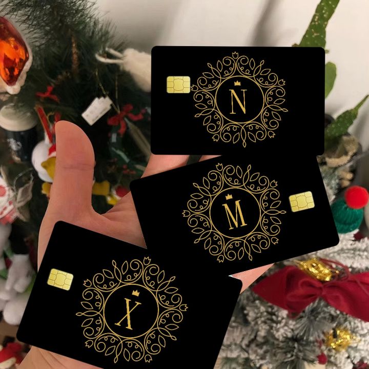 Black%20Golden%20Crown%20Letters%20Anime%20Matte%20Front%20Skin%20Film%20Sticker%20Cover%20For%20Small%20Chip%20Credit%20Card%20Debit%20Card%20-%20Image%205