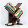 Tree-shaped Bookshelf Desktop Book Organizer Modern 3-Tier Bookshelf For office and Home Wooden Book Storage Rack Space-Saving. 