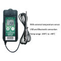 Bluetooth USB Temperature Data Logger with External Temperature Probe Cryogenic Data Recorder PDF CSV Report for Cold Chain.