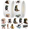 Tung Tung Sahur Italian Brainrot AI Abstrac Sealing Sticker DIY PVC Laptop Decals Decoration Stiker Reward Gift Toys Sticker. 