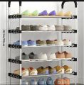 Stainless Steel Shoe Rack Multifunction Sandal Shoe Holder 4 Layers. 