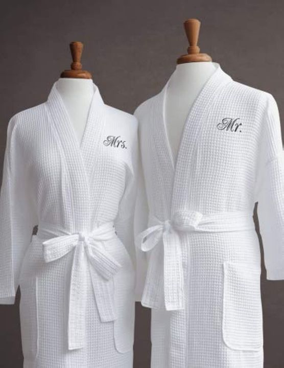 Bathrobe pack of 2 Mr Mrs