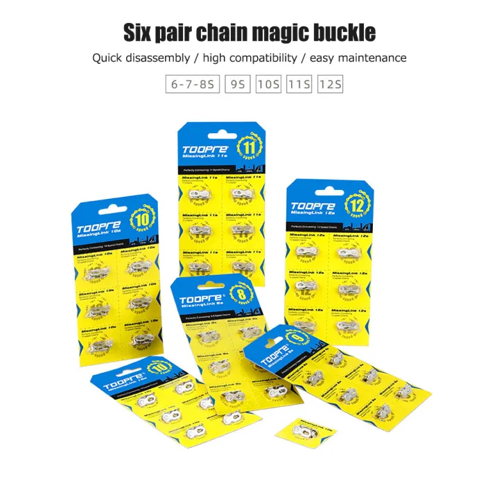 6%20Pairs%20Toopre%20Mtb%20Chain%20Quick%20Link%20Power%2012V%2011V%2010V%209V%208V%20Bicycle%20Chain%20Guide%20Lock%208%209%2010%2011%2012%20Speed%20Squeeze%20Road%20Cycling%20-%20Image%202