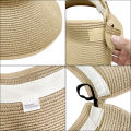 New Women Summer Visors Hat Foldable Sun Hat Wide Large Brim Beach Hats Straw Hat Chapeau Femme Beach UV Protection Cap.
