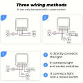 Mini Smart Switch Zigbee 3.0 16A/20A 2 Way Control For Tuya DIY Light Switch Module Home Automation Zigbee Gateway Required. 