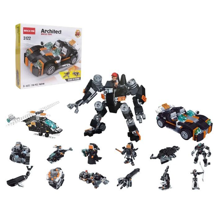 Lego architect 36 changes bricks building set 256+ pcs for 6+ years