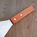 Stainless Steel Square Head Steak Cooking Spatula Wood Handle Pizza Shovel Pancake Beef Turner Scraper BBQ Utensils For Kitchen. 
