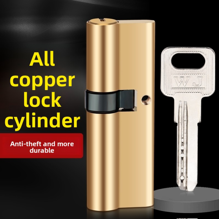 Entry Door Lock Anti-theft Copper Key Iron Door Old AB Lock Cylinder ...