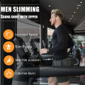 Sauna Shirt for Men Sweat Suit Compression Long Sleeve Top Weight Loss Body Shaper Shirts for Workout Sports.