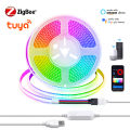 U5V WiFi Zigbee RGB LED Strip Light COB Flexible Ribbon USB Tuya Compatible for Room Decoration Works with Alexa  Home. 