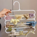 5 Layers Hair Claw Storage Rack Organizer Large Capacity Thickened Headband Holder Wall Hanging Hairpin Hanger Space For Women. 