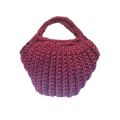 Crochet Cute Bucket Bag with small handle. 