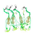 DNDYUJU 4pcs/Box Explosion Fishing Hook 6#-13# Fishing Lure Bait Trap Feeder Cage Fishing Hook with Stainless Steel Springs. 
