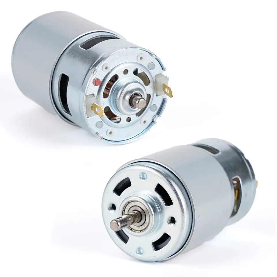 DC 12V Motor RS775 High Torque Low Noise 775 24V Double Ball Bearing 3000rpm4500rpm6000rpm8500rpm10000rpm (Size : 10000rpm, Color : 12V