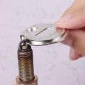 1PC 0.6-2.4mm Range Coin-Type Spark Plug Gage Gap Tool Feeler Spark Plug Gap Measurement Tool. 