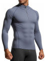 Men Bodybuilding Sport T-shirt Quick Dry Running Shirt Long Sleeve Compression Top Gym T Shirt Men Fitness Tight Tops.