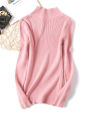 2026 Autumn Winter Long Sleeve Knitted Sweater Turtleneck Ribbed Slim Women Pullovers Soft Warm New Jumper Pullover.