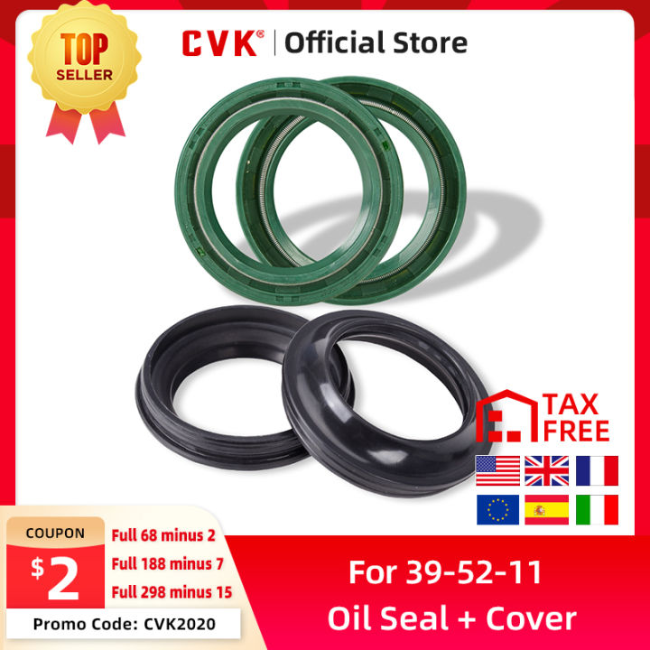 CVK Motorcycle 39x52x11 39 52 11 Front Fork Damper Shock Absorber Oil Seal Dust Cover Dust Cap Cover For Suzuki RG125T 39*52*11