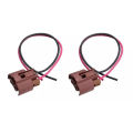 2x 90980-11659 For Lexus Toyota Auris Headlight Bulb Socket HIR2 Wiring Connector Plug Adapter 9006 9012 HB4 9005 OE# 9098011659. 