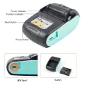 Mini 58mm Thermal Portable Receipt Wireless Ticket Printer  Portable Mobile Bluetooth For Android IOS Thermal Bill Printer. 