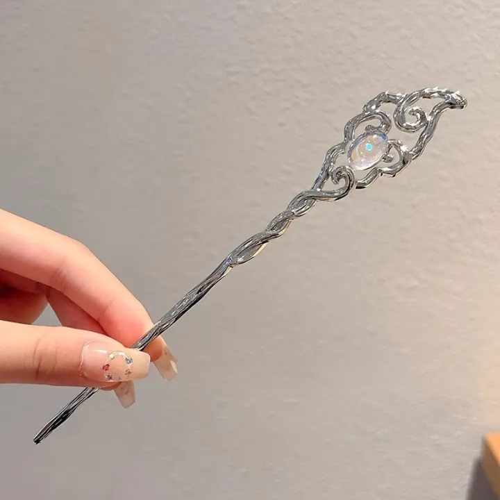 Hairpine 1pc Vintage Moonstone Alloy Hairpin Exquisite Chinese Perfect Gifts for ...
