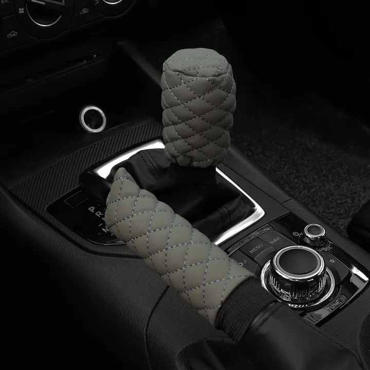 2%20Sets%20PU%20Leather%20Stereo%20Embroidery%20Car%20Handbrake%20Cover%20Handle%20Set%20Manual%20Gear%20General%20Automotive%20Supplies%20-%20Image%207