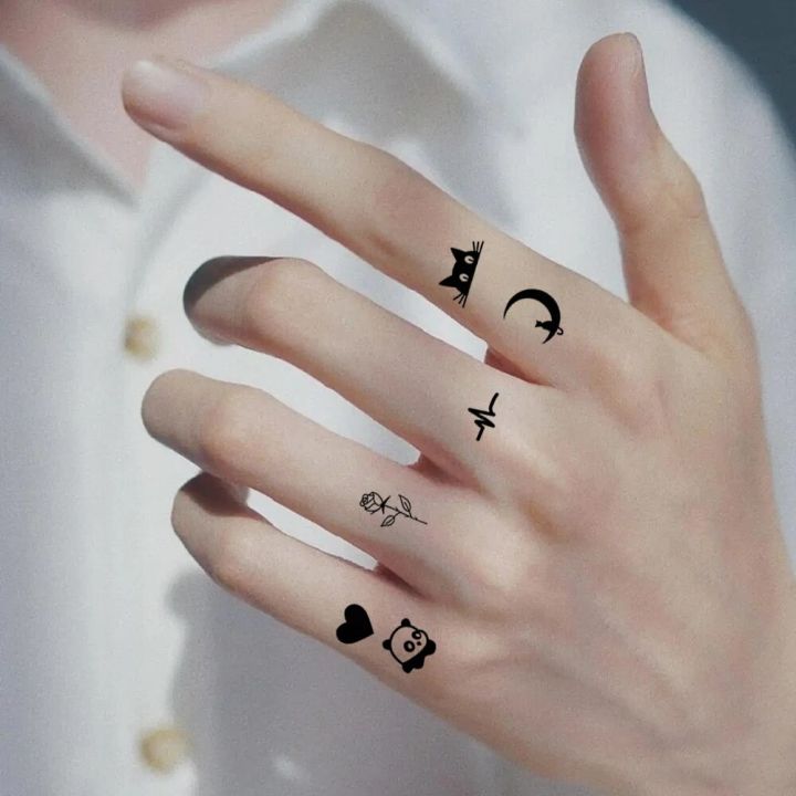 10pcs%20Waterproof%20Temporary%20Tattoo%20Sticker%20Love%20Emoticon%20Moon%20Sun%20Lines%20Skull%20Planet%20Tatto%20Wrist%20Fake%20Tattoos%20Body%20Art%20Women%20Men%20-%20Image%203