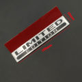 3D Metal Aluminium Silver Black Logo LIMITED EDITION Emblem Car Fender Badge Trunk Decal LIMITED EDITION Stikcer Accessories. 