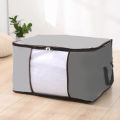 Clothes Storage Bags Foldable Blanket Storage Bins with Durable Handles Thick Fabric for Clothing.