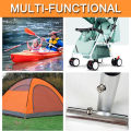 Kayak Paddle Spring Snap Clips Push Button Spring Clip V-Shaped Lift Telescopic Locking Tube Pole Clips for Awning Tent Pole. 