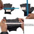 1 Pairs Bicycle Fingerless Gloves Lightweight Sunscreen Anti-Slip Riding Outdoor Workout Gloves Fitness Cycling Motorcycle. 