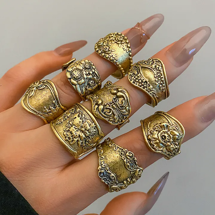 Ingemark%208Pcs%20Vintage%20Silver%20Color%20Adjustable%20Open%20Rings%20for%20Women%20Goth%20Carved%20Flower%20Metal%20Rings%20Engagement%20Wed%20Jewelry%20%20-%20Image%204