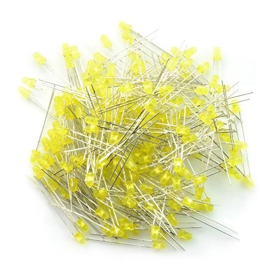 100pcs 3mm Yellow Color Led Light Indicator Bulbs Light Emitting Diode Round