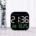 Digital Wall Clocks Temperature Date Week Dispaly Electronic Table Clock 12/24H Wall-mounted LED Alarm Clock Remote Control. 