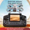 Drone With  Rgb Lighting Dual Camera. 