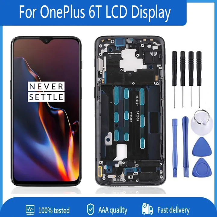 6.41" AAA+++ AMOLED For OnePlus 6T LCD Display Touch Screen Digitizer Assembly Display For OnePlus 6T LCD Replacement