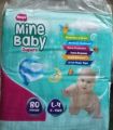 Mine Baby Diaper Mega Pack Lrg-Size No.4 80Pcs. 