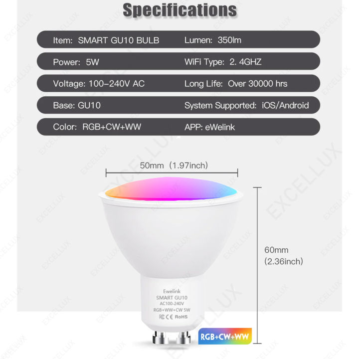 ZigBee%20GU10%20WiFi%20Smart%20LED%20Light%20Bulbs%20RGB%20W+C%205W%20Dimmable%20Lamps%20App%20Control%20Spot%20Light%20Bulb%20Works%20With%20Alexa%20%20Alice%20Hub%20-%20Image%202