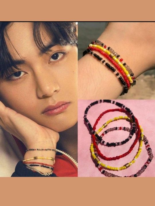 Bts%20kim%20taehyung%20colorful%20bracelet%20set%20-%20Image%202