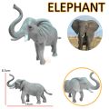 African Wild Animal Models Set of 5 + 2 Trees Wild Animal Models, Animal Toys, Strong and Durable Materials, Does Not Hurt Hands, Suitable for Children.. 