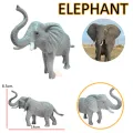 Africa wildlife Model 5 Sets + 2 trees animal model wild animals toys durable material not bad hands for children. 