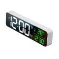 LED Digital Alarm Clock Temperature Date Display Snooze USB Desktop Mirror LED Clocks for Living Room Decoration. 